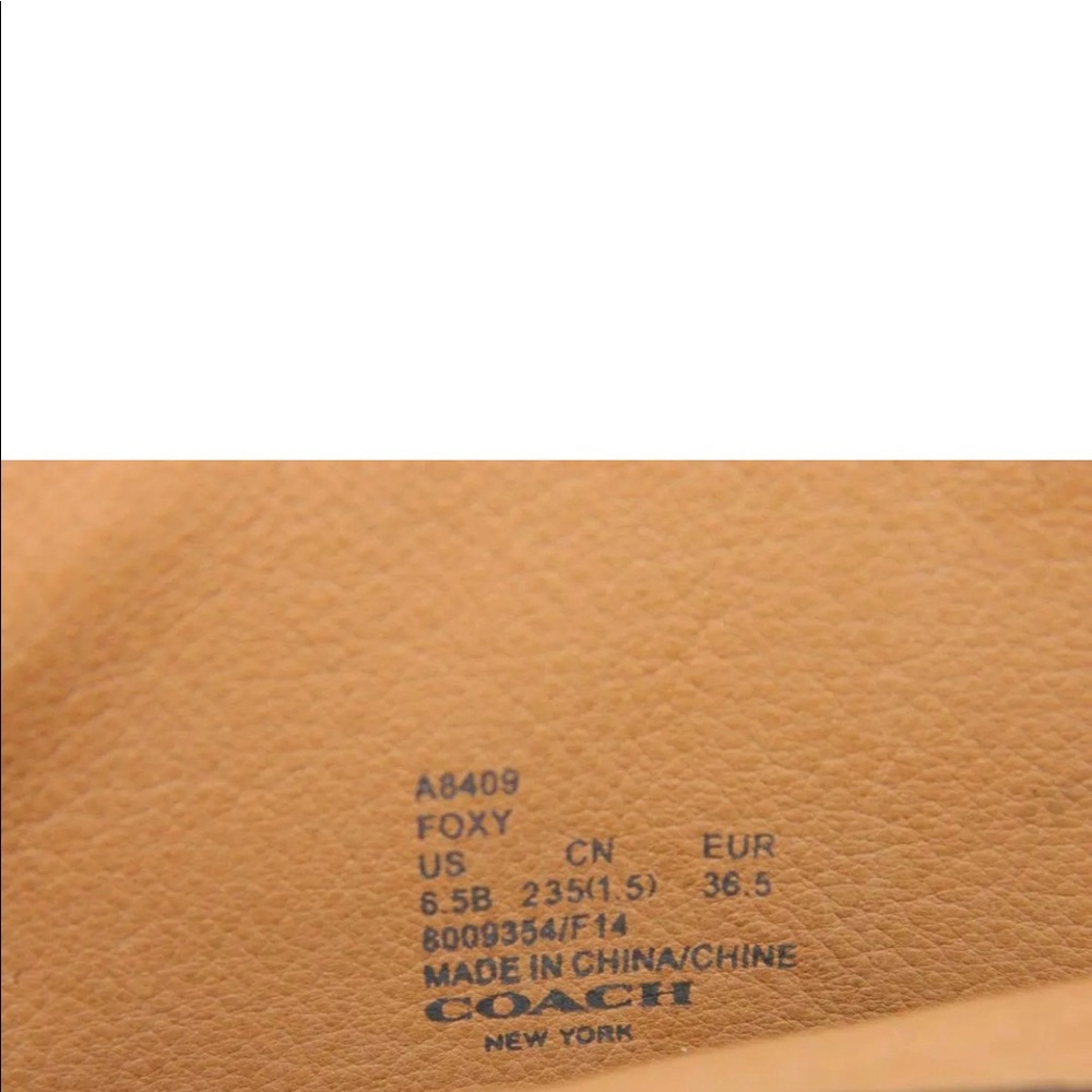 Coach Foxy Black LeathrPoint Toe Kitten Heel Boots - Picture 6 of 7